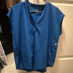 Beyond Scrubs Royal Blue Scrub Top